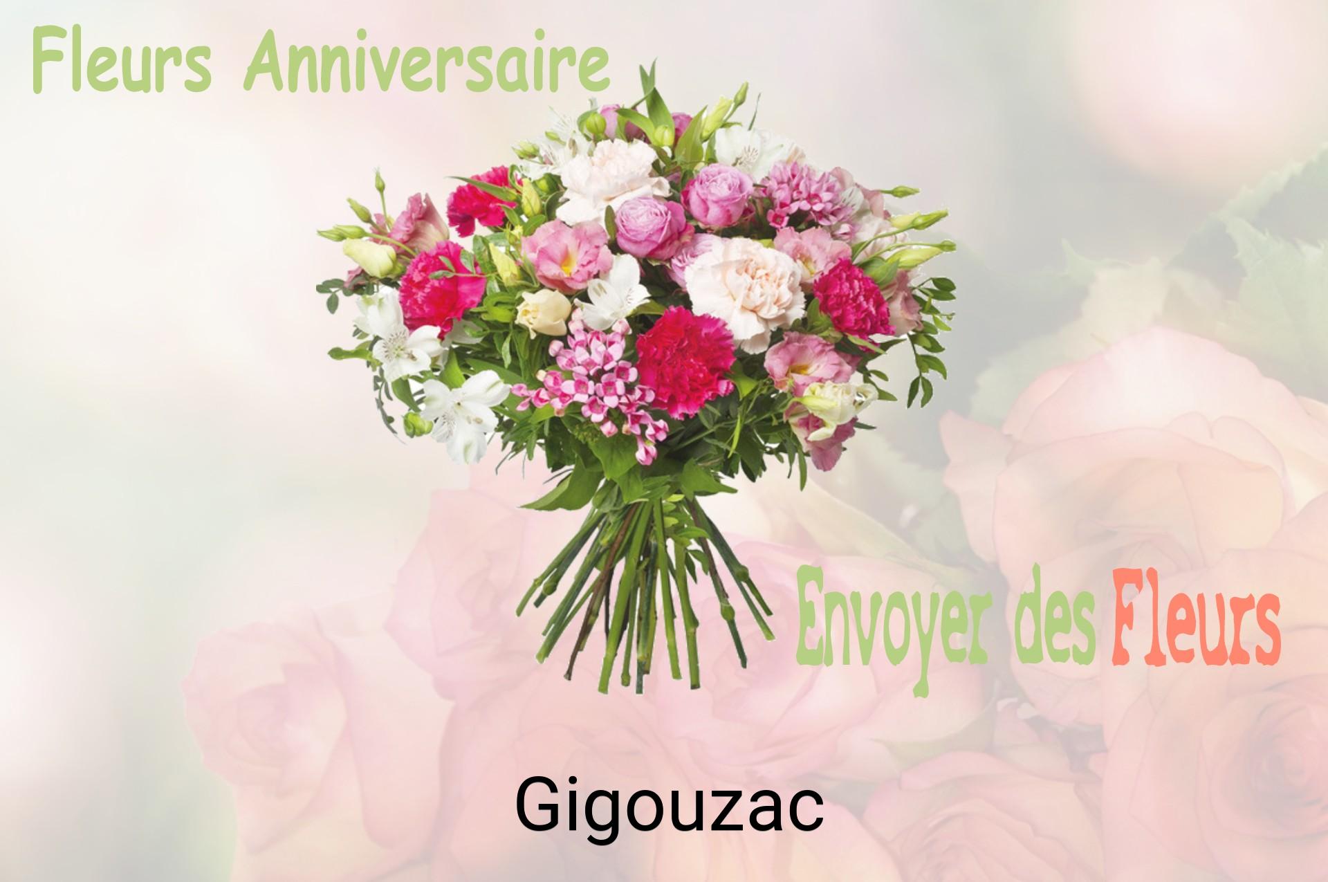 Bouquet de fleurs d’anniversaire livré à Gigouzac
