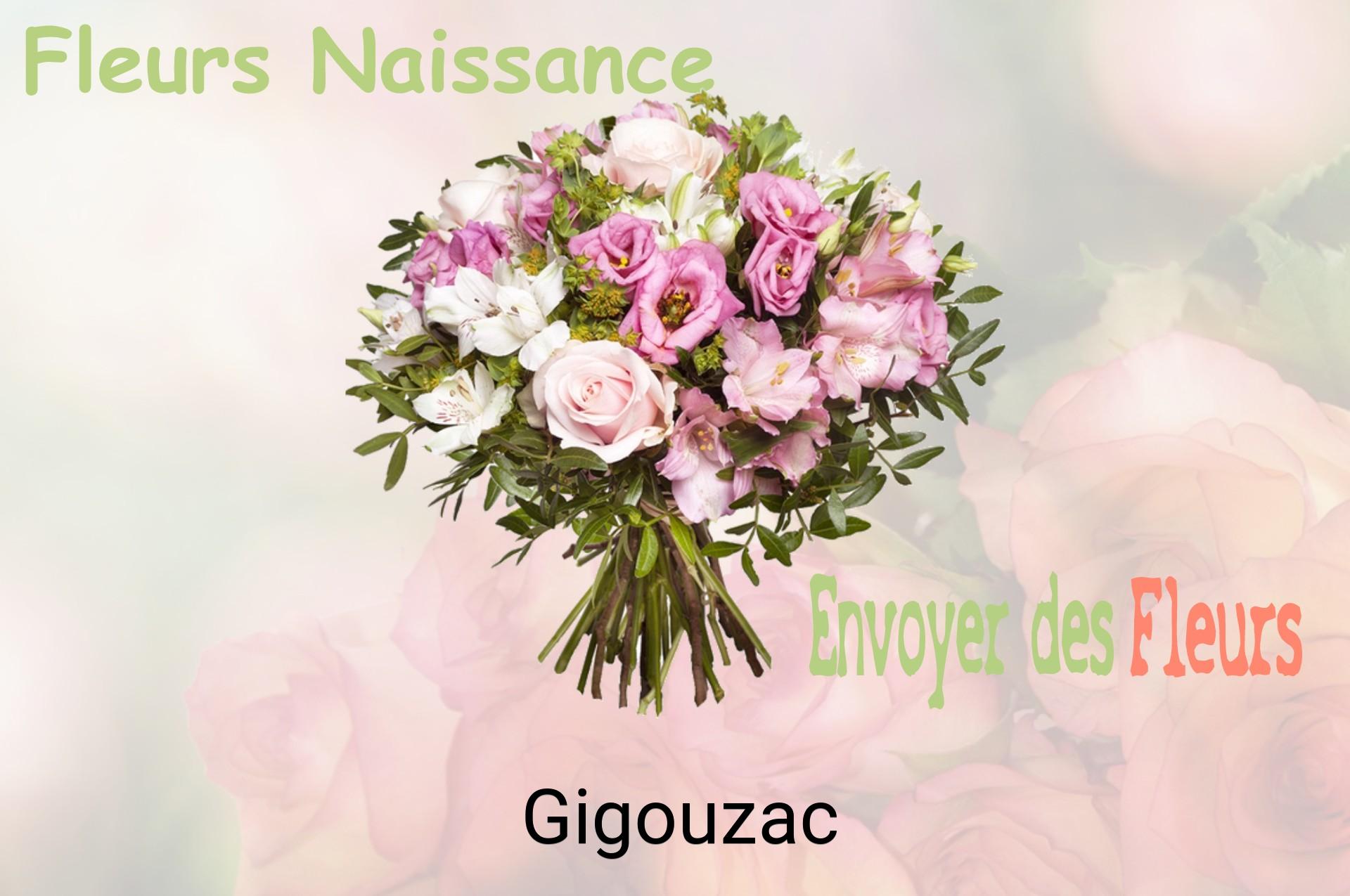 Bouquet de fleurs de naissance livré à Gigouzac